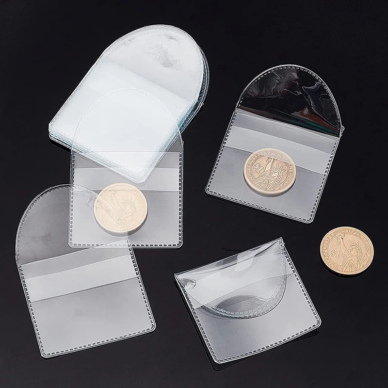 Collectors Coins Jewelry & Watches Of Smithtown Reviews - Clear PVC Coin Collector Bags,15pcs/Pack,Reusable Anti‑Scratch
