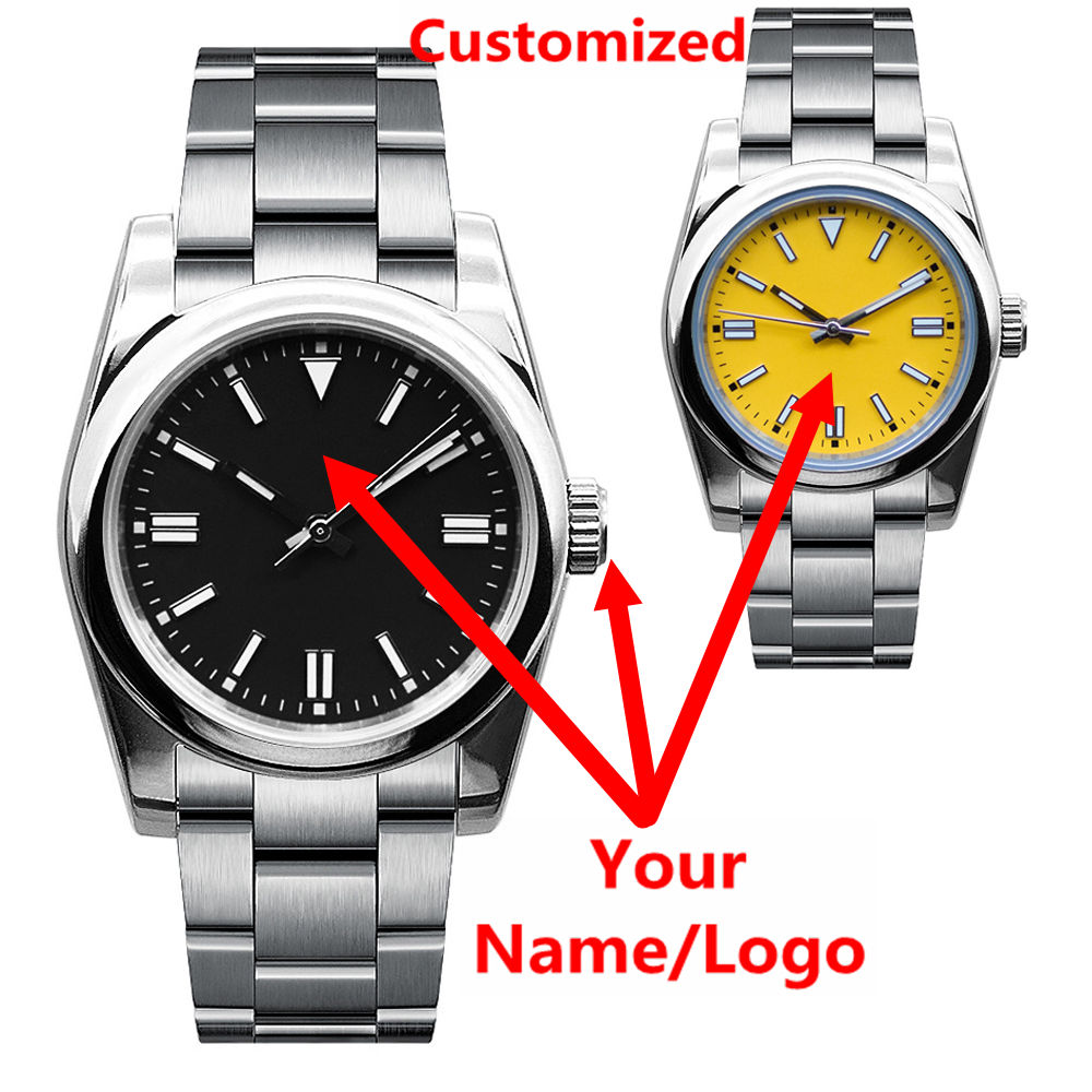 Jewelry Style Watches - Custom Logo Mens Watch Sapphire Luxury