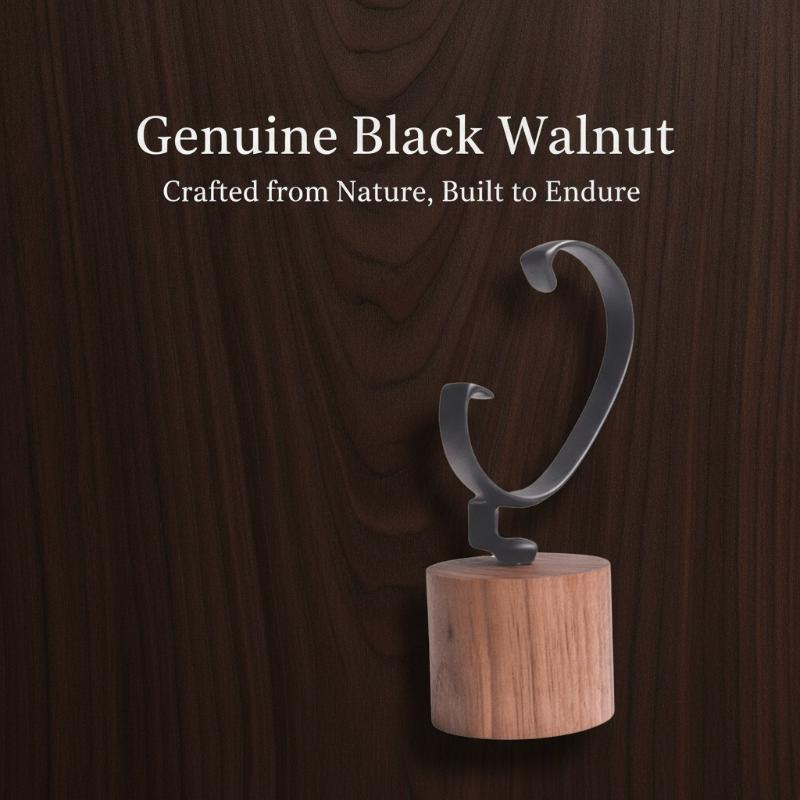 Jewelry And Watches Inc - 1PCS Solid Wood C‑Shaped Watch Holder