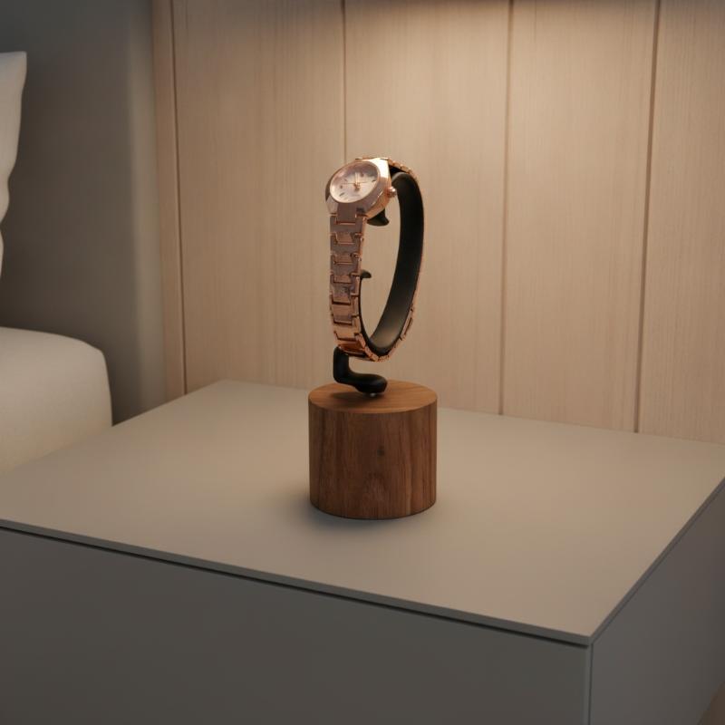 1PCS Wooden C-Shaped Watch Hol - Jewelry And Watches Inc ulasan dan harga