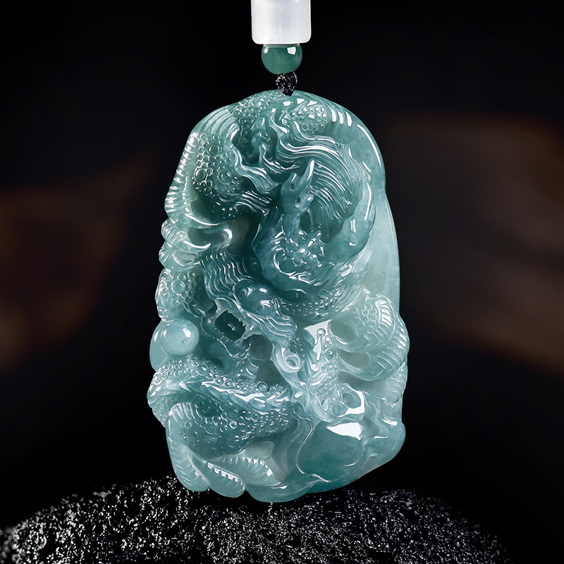 Natural Burmese Jadeite Dragon - Jewelry & Watches Store ulasan dan harga