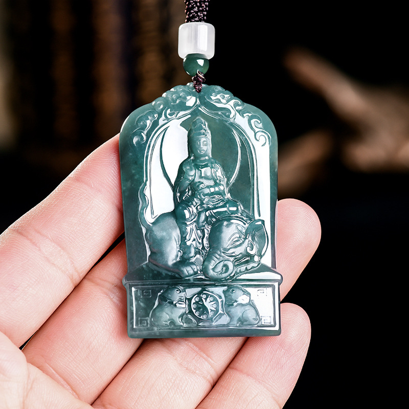 Natural Burmese Jadeite Guanyi - Jewelry & Watches Store ulasan dan harga