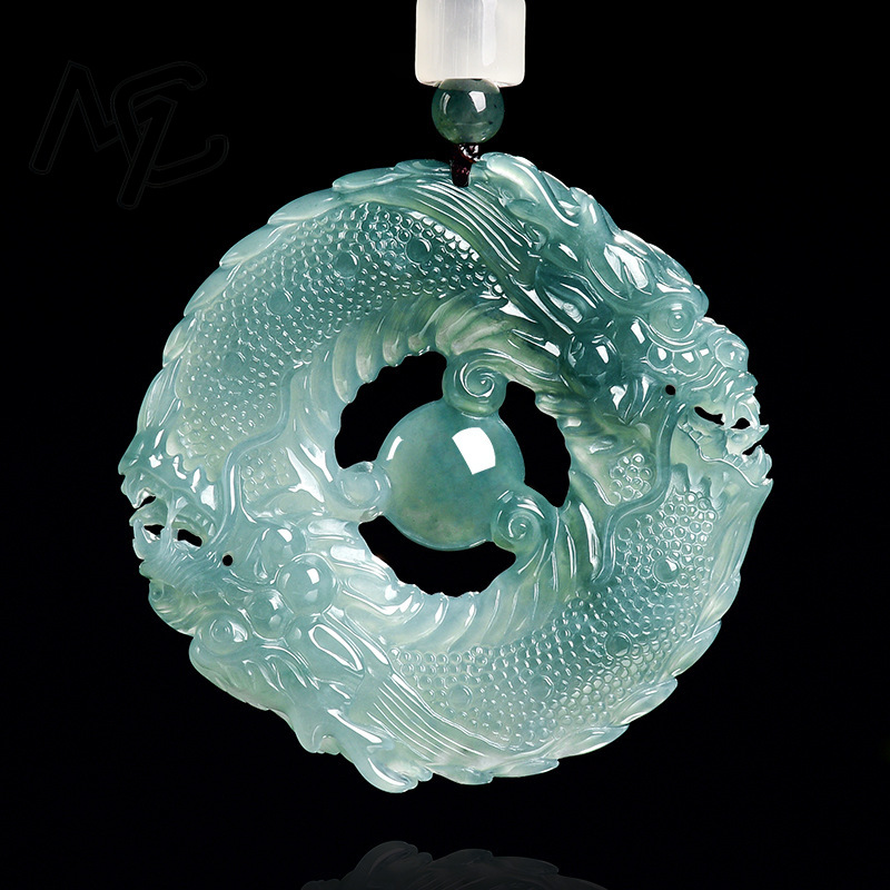 Natural Real Emerald Blue Wate - Jewelry & Watches Store ulasan dan harga