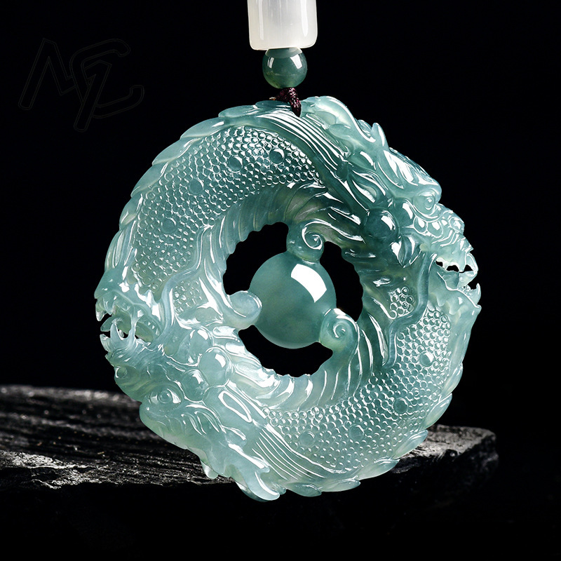 Natural Real Emerald Blue Wate - Jewelry & Watches Store ulasan dan harga
