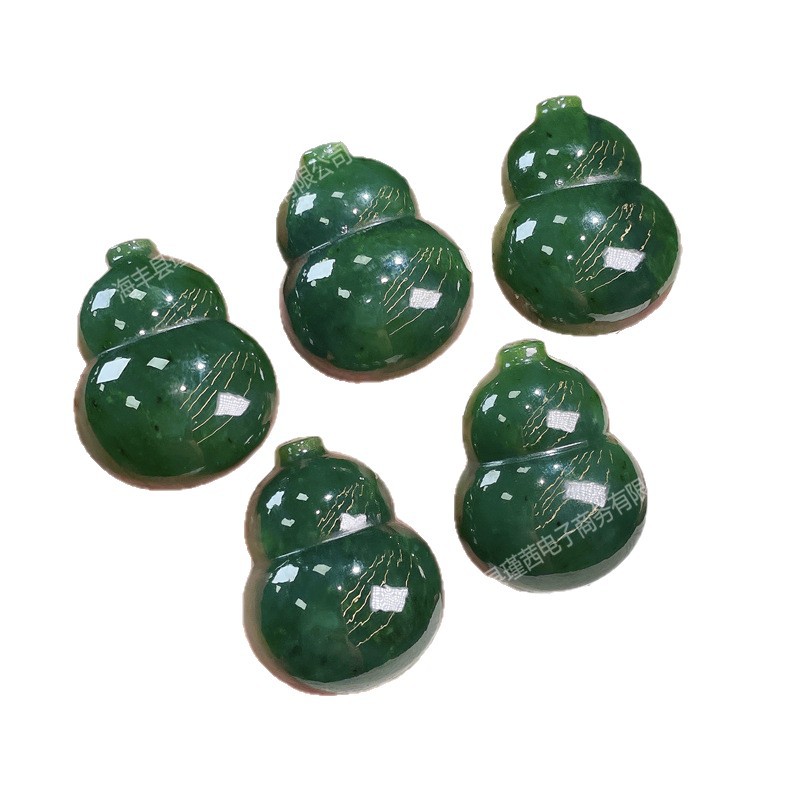 Natural Hetian Jade Gourd Pend - Jewelry & Watches Store ulasan dan harga