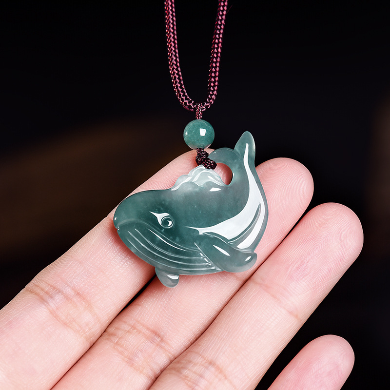 Natural Burmese Jadeite Whale  - Jewelry & Watches Store ulasan dan harga
