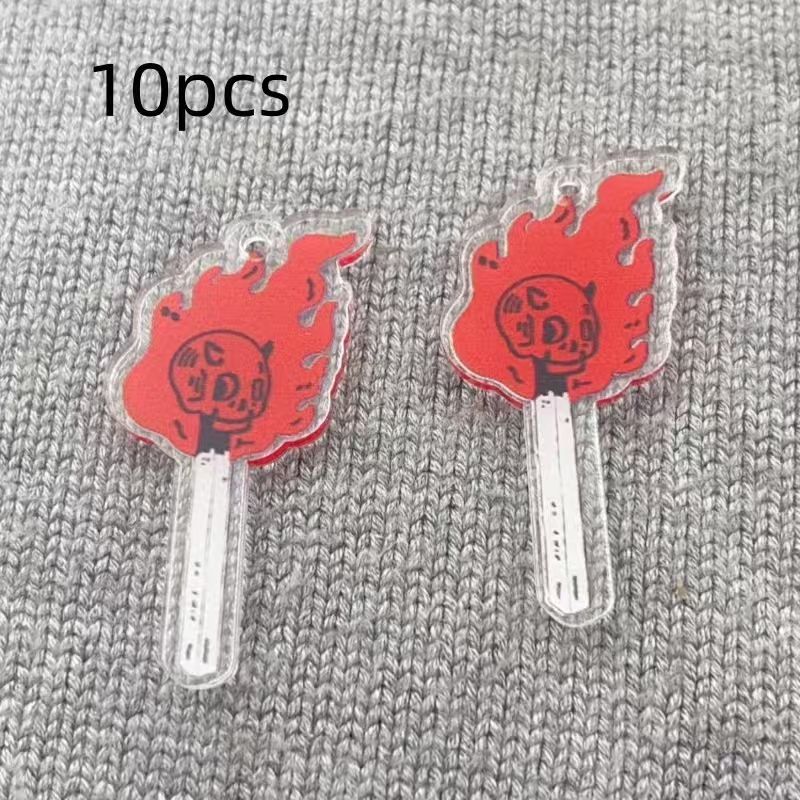 10pcs acrylic skull pendant, D - Jewelry & Watches Store ulasan dan harga