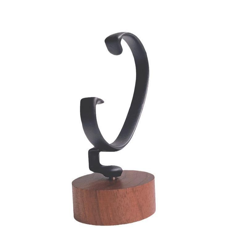 Wooden C-Shaped Watch Holder J - Jewelry And Watches Inc ulasan dan harga