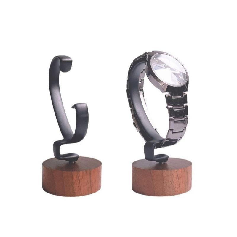 Wooden C-Shaped Watch Holder J - Jewelry And Watches Inc ulasan dan harga