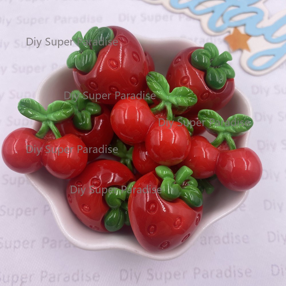 8PCS Resin Kawaii Colorful Red - Paradise Jewelry & Watches Llc Miami Photos ulasan dan harga