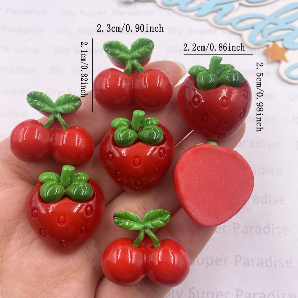 8PCS Resin Kawaii Colorful Red - Paradise Jewelry & Watches Llc Miami Photos ulasan dan harga