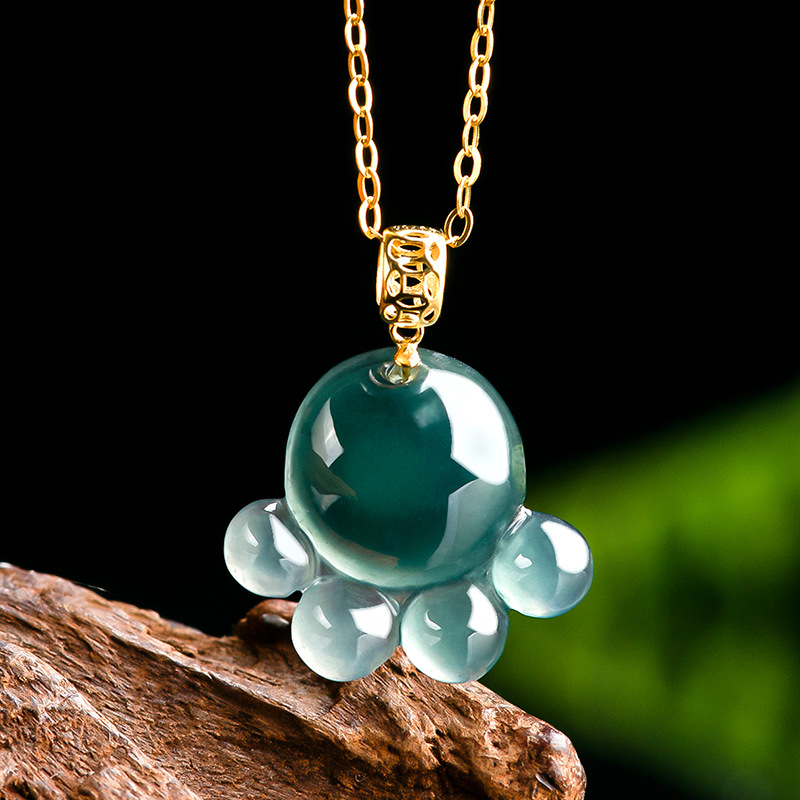 Natural Real Emerald Blue Wate - Jewelry & Watches Store ulasan dan harga