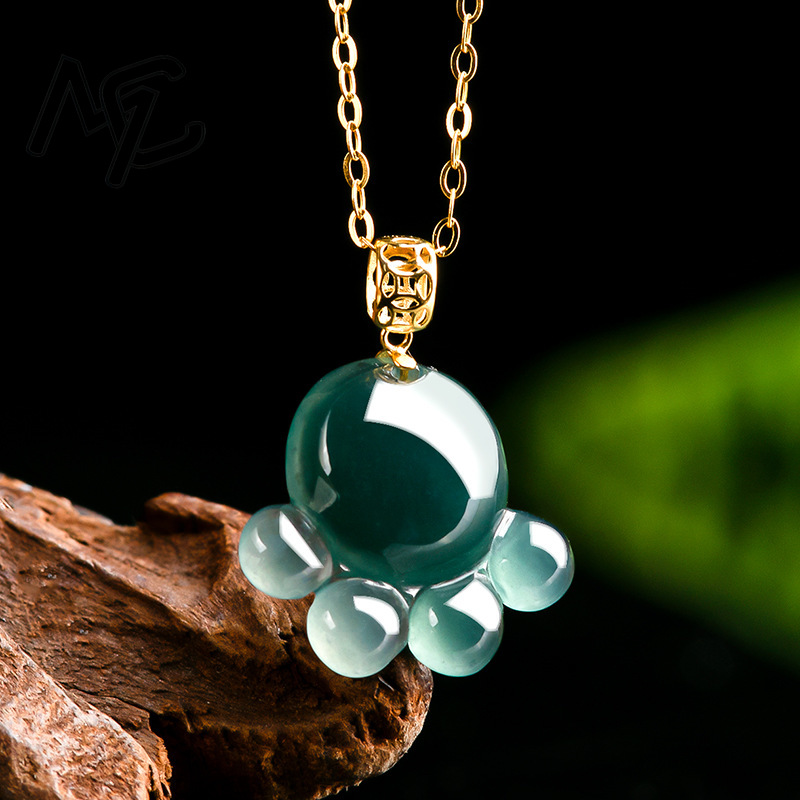 Natural Real Emerald Blue Wate - Jewelry & Watches Store ulasan dan harga