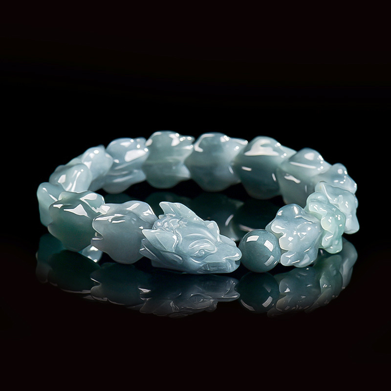 Blue Burmese Jadeite Dragon Br - Jewelry & Watches Store ulasan dan harga