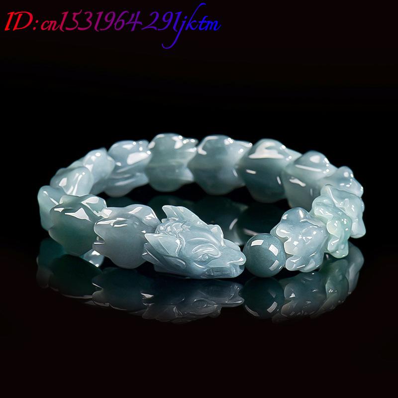 Blue Burmese Jadeite Dragon Br - Jewelry & Watches Store ulasan dan harga
