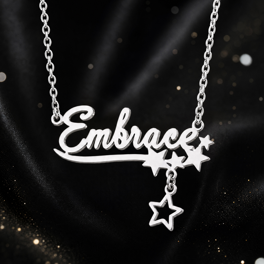 Custom Butterfly Name Necklace - Engraved Name Necklace ulasan dan harga