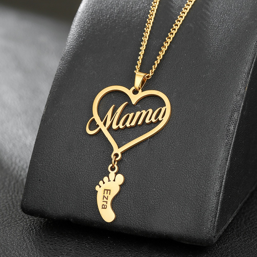 Custom Name Stainless Steel He - Engraved Name Necklace ulasan dan harga